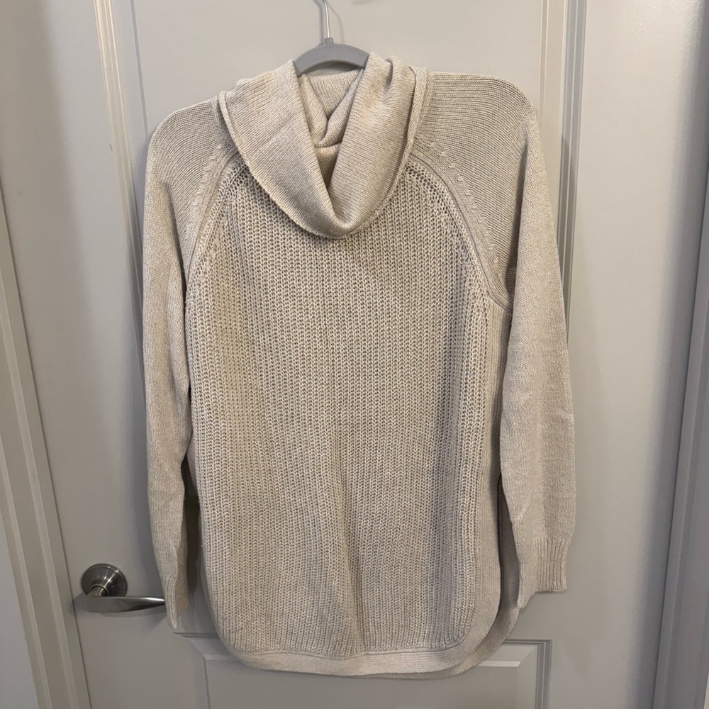 RD Style Cream Cowl Neck Sweater